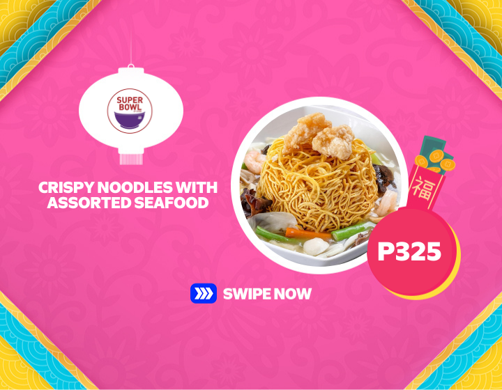 Crispy Noodles with Assorted Seafood from Super Bowl of China