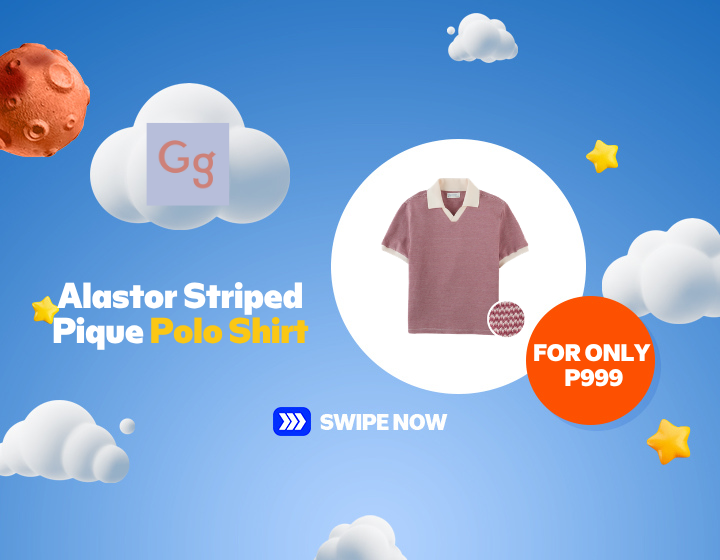 GINGERSNAPS Alastor Striped Pique Polo Shirt