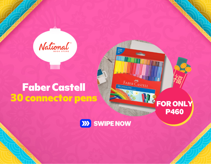 National Bookstore's Fabercastell 30 connector pens for P460.00!