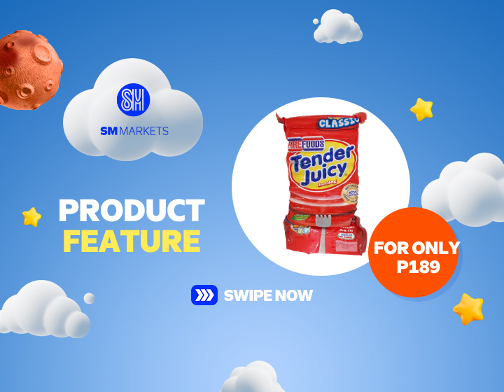 Php 189.00 only on SM SUPERMARKET Tender Juicy Hotdog 1kg