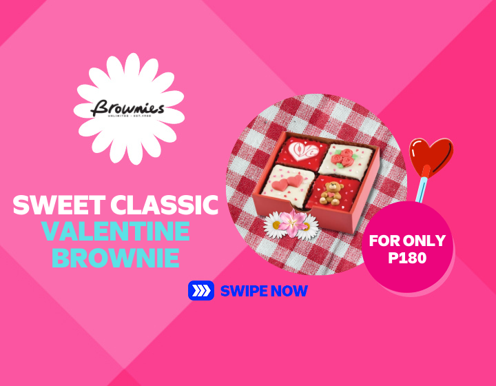 Brownies Unlimited Sweet Classic Valentine Brownie for only P180.00!
