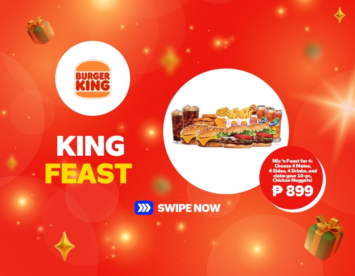 SMMR | BURGER KING | KING FEAST - MIX N' FEAST FOR 4 FOR P899