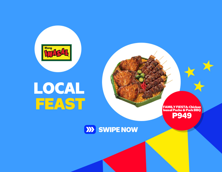 Chicken Inasal Pecho & Pork BBQ Family Fiesta for P949
