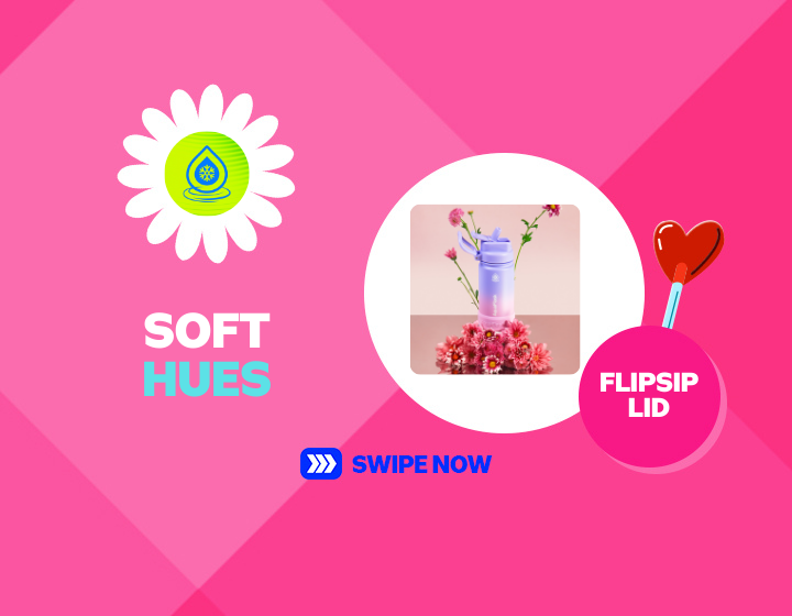 FlipSip Lid on Aquaflask