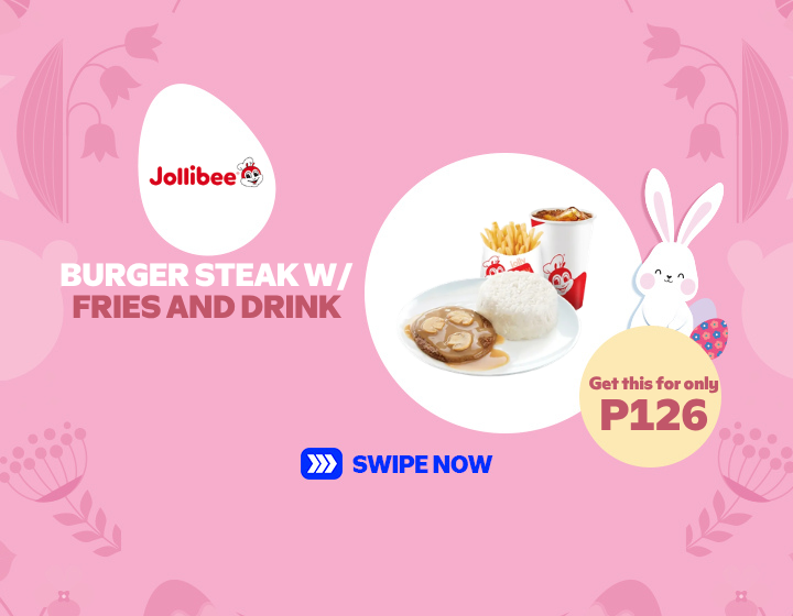 JOLLIBEE | BURGER STEAK WITH FRIES AND DRINK