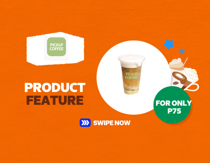 Php75.00 only on PICKUP COFFEE Creme Latte