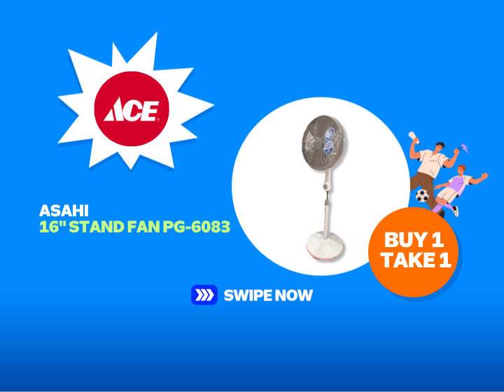 BUY 1 TAKE 1 ON ASAHI 16" STAND FAN PG-6083