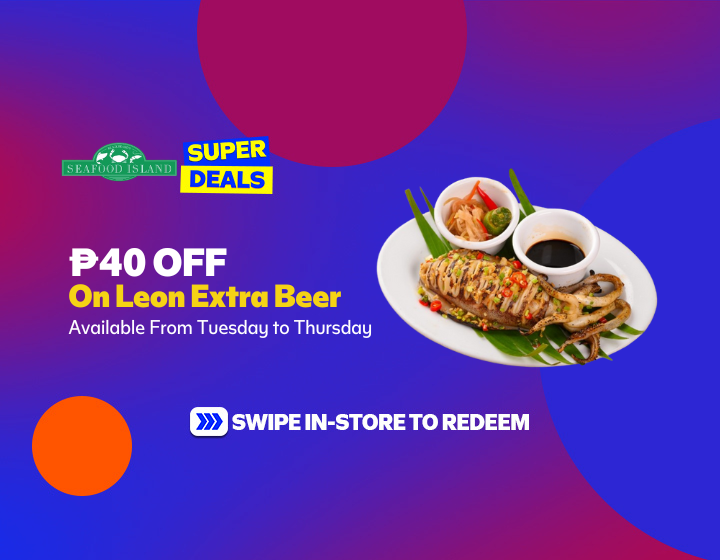 Weekday Deals: ₱400 Meals & ₱40 OFF Beer