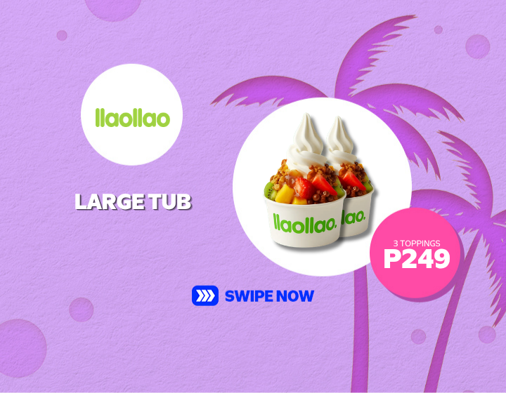 Enjoy this large tub from llao llao