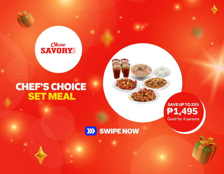 CLASSIC SAVORY | CHEF'S CHOICE SET MEAL FOR ONLY P1495
