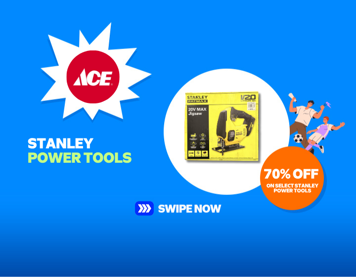 70% OFF ON SELECT STANLEY POWER TOOLS