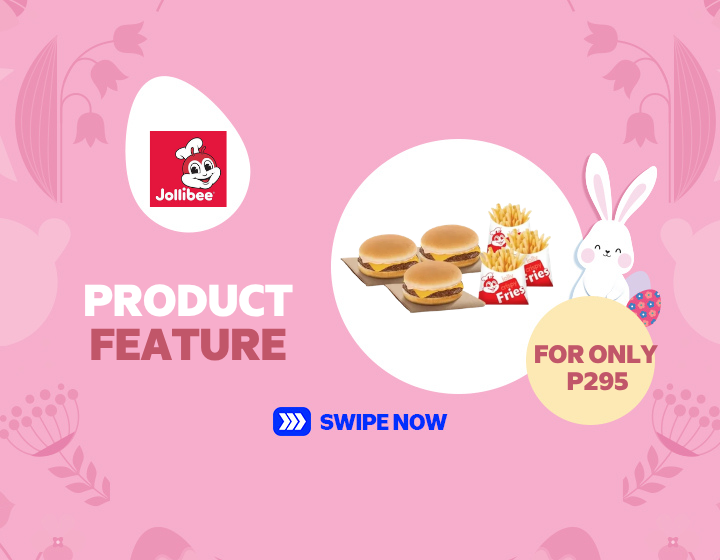 Php 295.00 only on JOLLIBEE Yumburger Family Savers