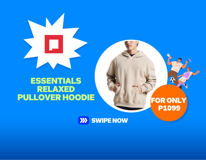 SMZA Penshoppe Essentials Relaxed Pullover Hoodie