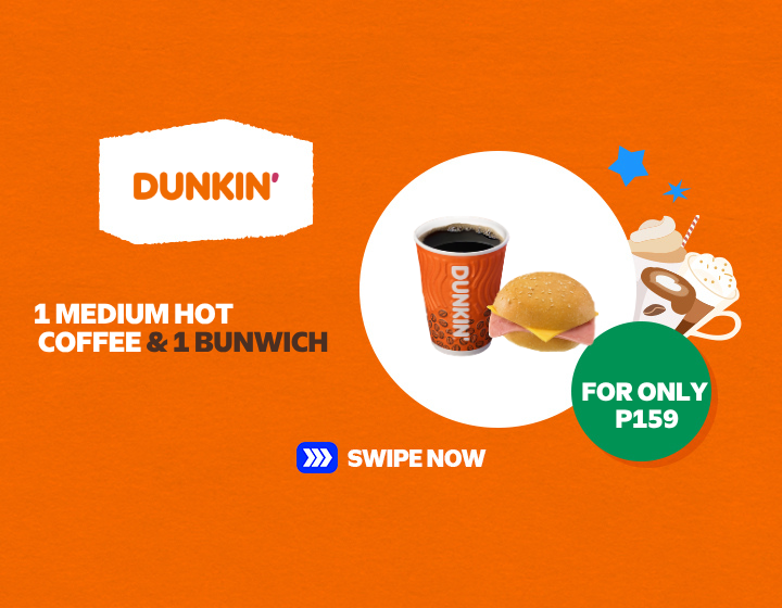 1 MEDIUM HOT COFFEE & 1 BUNWICH