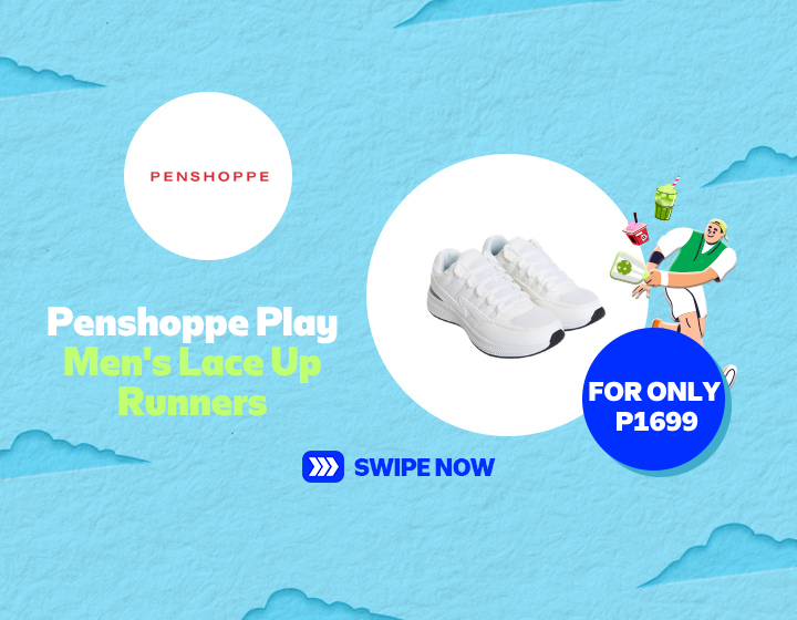 PENSHOPPE PLAY MENS LACE UP RUNNERS