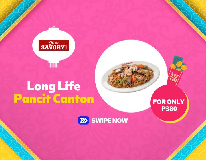 CLASSIC SAVORY LONG LIFE PANCIT CANTON FOR ONLY P380!