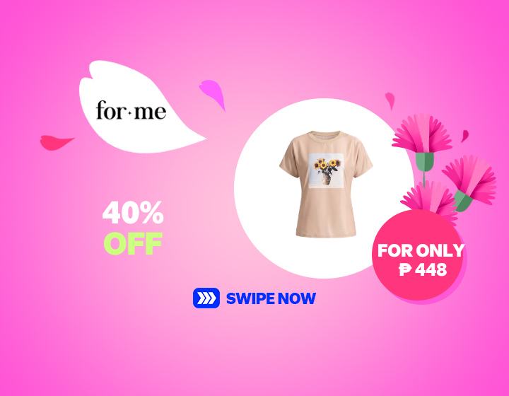 40% Off - Crochet Flower Graphic Tee now ₱ 448