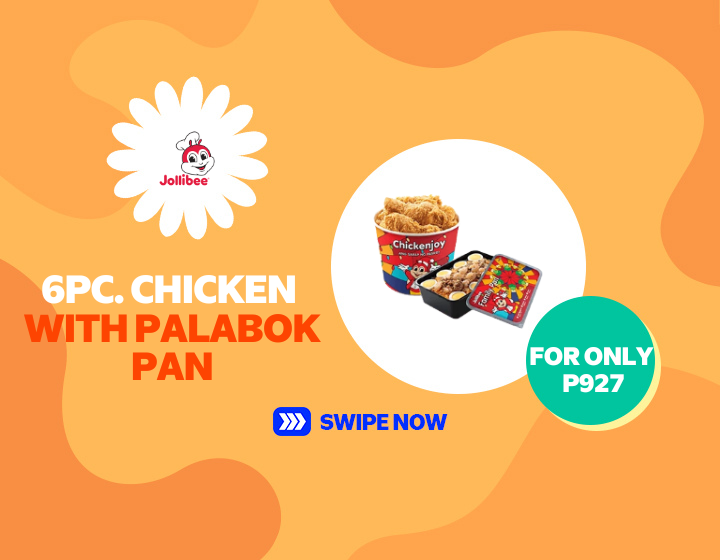 JOLLIBEE  | Get the 6pc Chicken Bucket with Palabok Pan for only P927