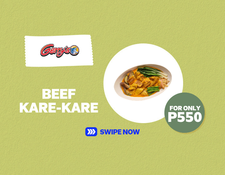 Gerry's Grill Beef Kare-Kare at P550