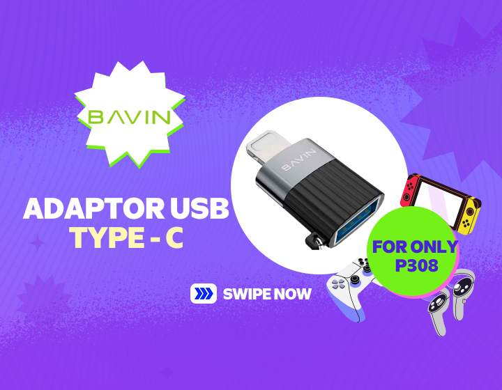 Php 308.00 only on BAVIN Adaptor USB Type-C