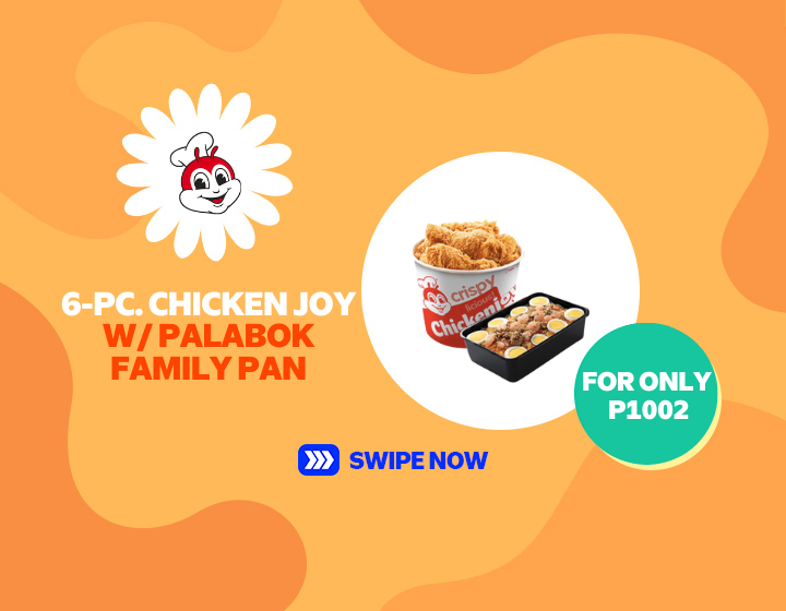 JOLLIBEE | 6-PC. CHICKEN JOY W/ PALABOK FAMILY PAN