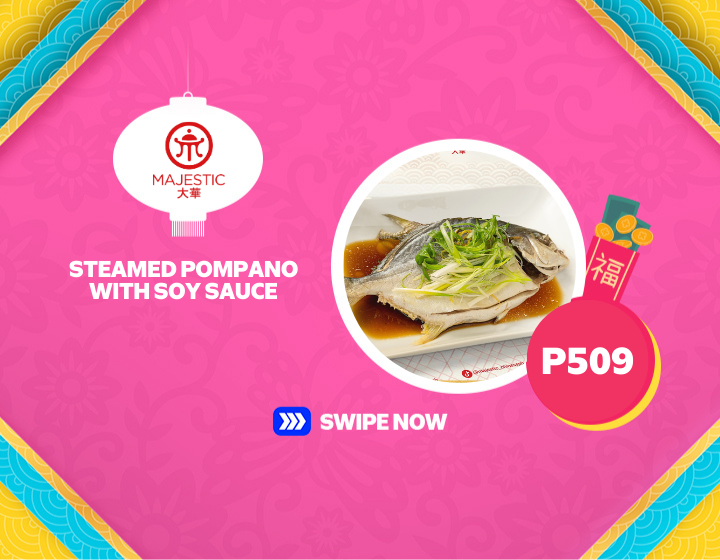 Steamed Pompano with Soy Sauce from Majestic Restaurant 