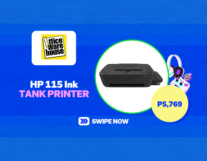 Php 5,769.00 only on OFFICE WAREHOUSE HP 115 Ink TANK PRINTER