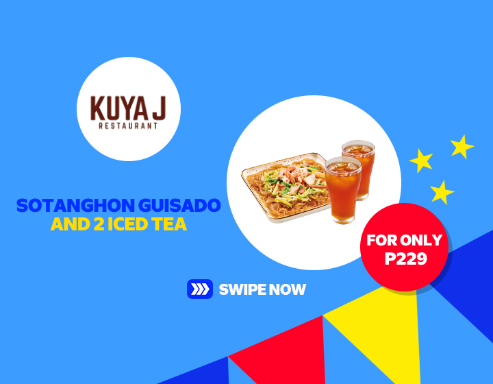 Sotanghon Guisado and 2 Iced Tea for ₱229 only