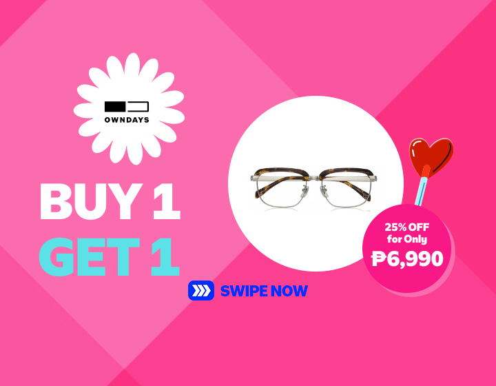 Buy 1 Get 1 – OWNDAYS Glasses with 25% OFF at ₱6,990