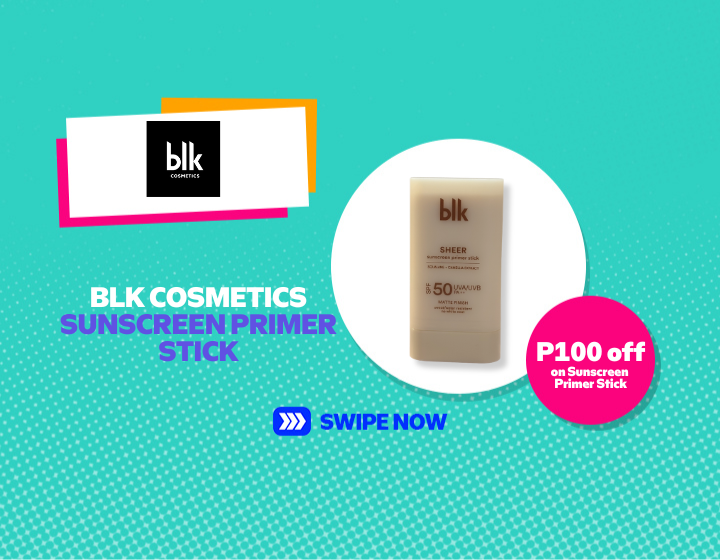 BLK COSMETICS SUNSCREEN PRIMER STICK, P100 OFF!
