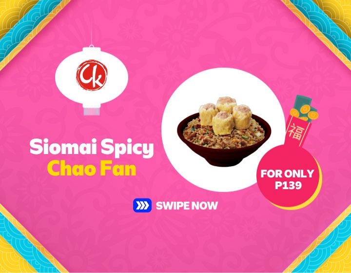 CHOWKING SIOMAI SPICY CHAO FAN FOR ONLY P139!