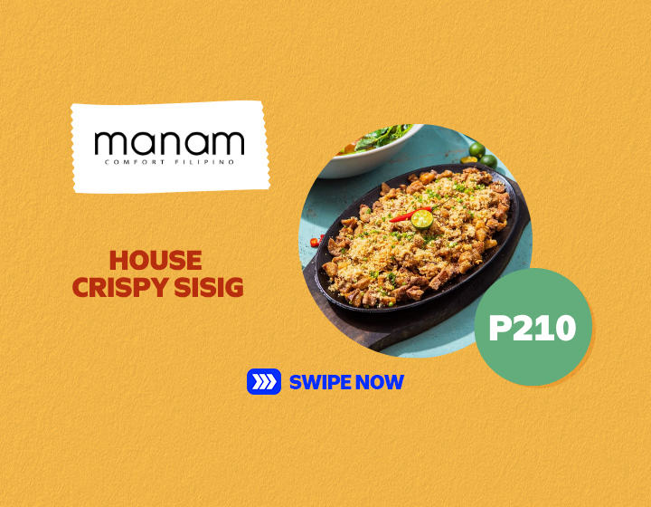 Enjoy the House Crispy Sisig from Manam