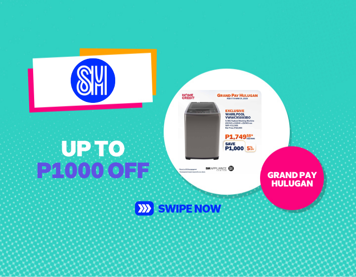 Up to P1000 OFF on SM Appliance Center