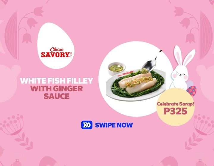 White Fish Fillet with Ginger Sauce for only P325