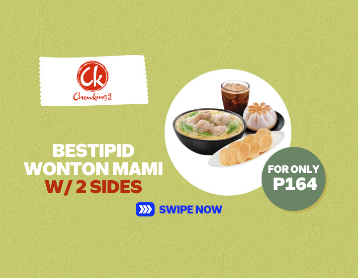 CHOWKING: BESTIPID WONTON MAMI W/ 2 SIDES