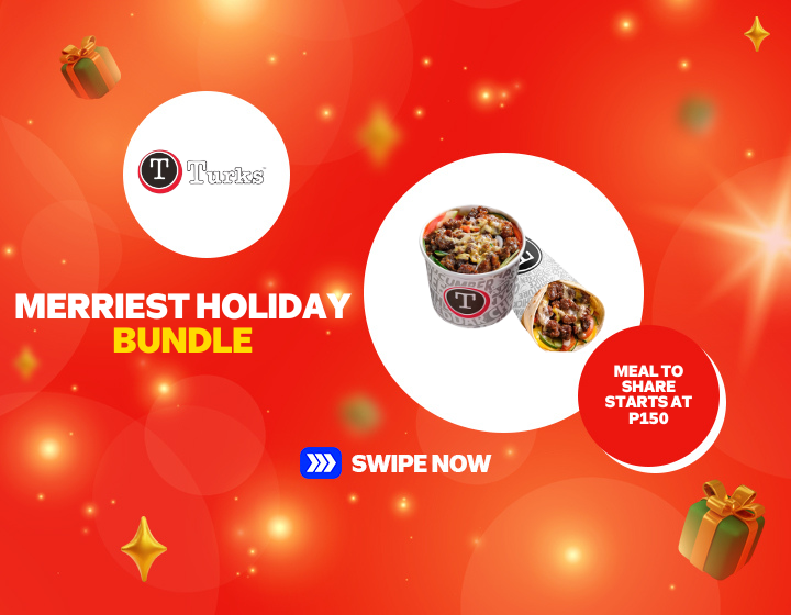 TURKS' MEAL TO SHARE STARTS AT P150!