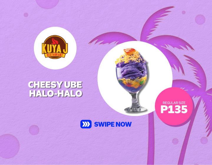 Enjoy this Cheesy Ube Halo-Halo from Kuya J Restaurant