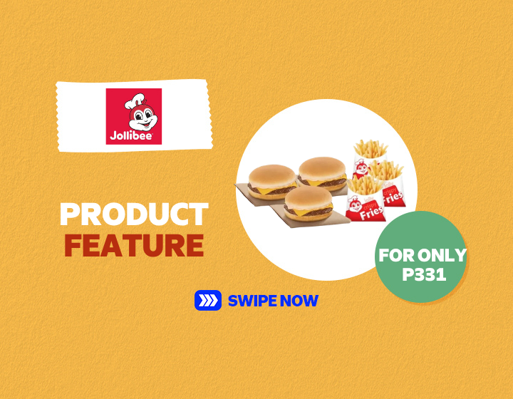 Php 331.00 only on JOLLIBEE Yumburger Family Savers
