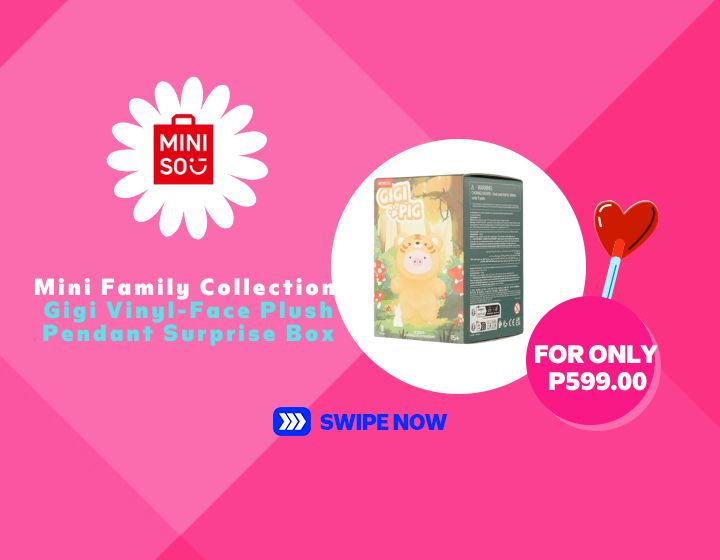 Surprise yourself with something cute! 😍 Collect all 6 designs from the MINISO Gigi Vinyl-Face Plush Pendant Surprise Box, now available for only ₱599.00. Shop now at MINISO, SM City General Santos ✨