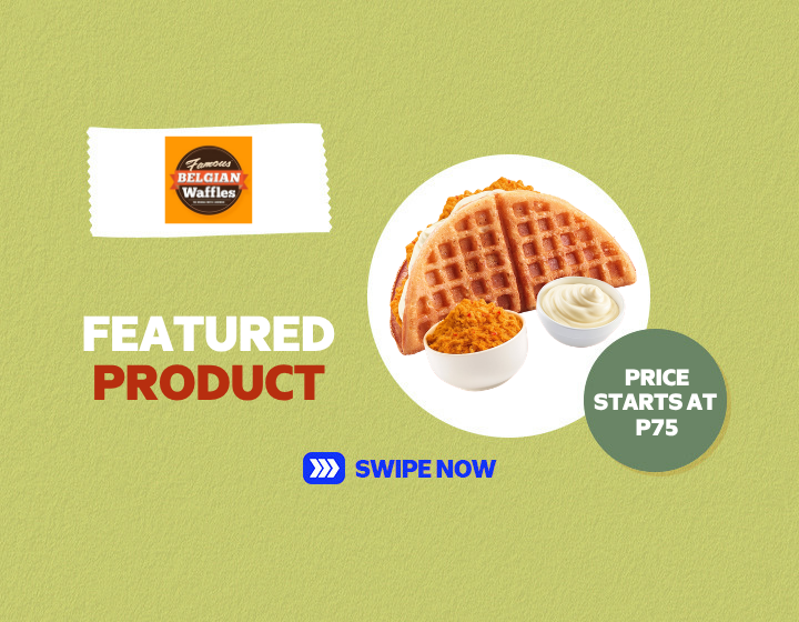 Famous Belgian Waffles | Spicy Chicken Floss starts at P75