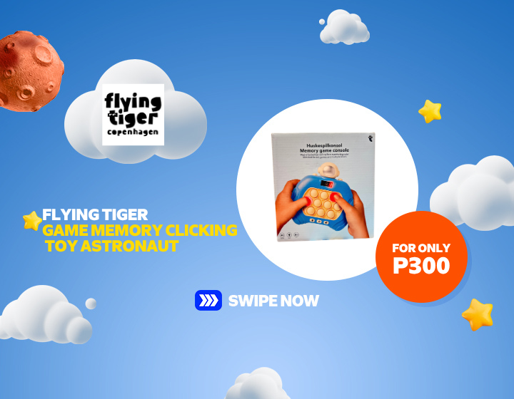 FLYING TIGER GAME MEMORY CLICKING TOY ASTRONAUT FOR ONLY P300!