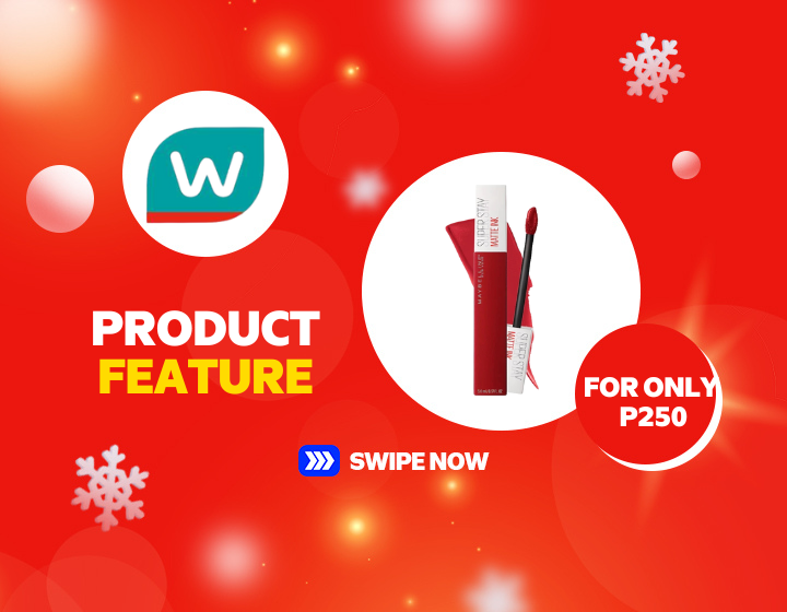  Php 250.00 only on WATSONS Maybelline Superstay Matte Ink