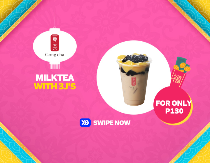 Milk Tea with 3Js for as low as P110