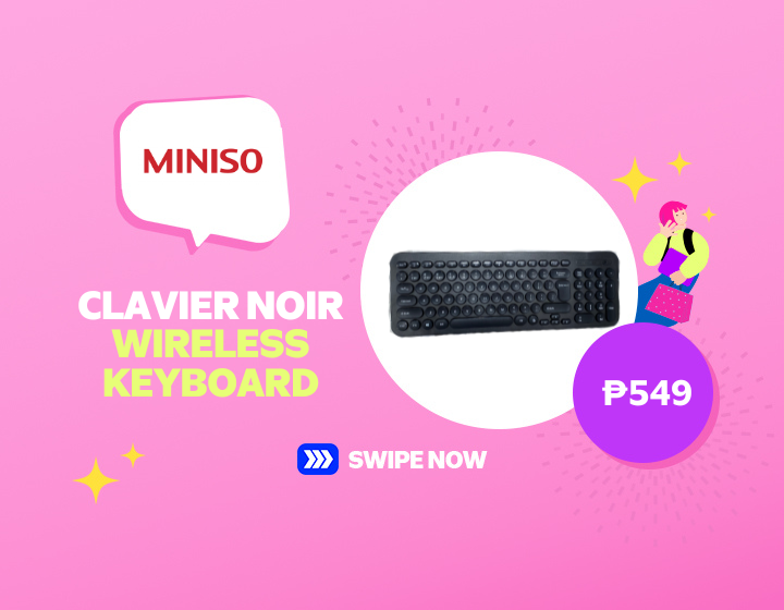 MINISO | CLAVIER NOIR WIRELESS KEYBOARD