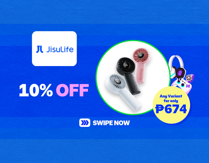 JISULIFE HANDHELD FAN LIFE4 3600MAH FOR ONLY ₱674