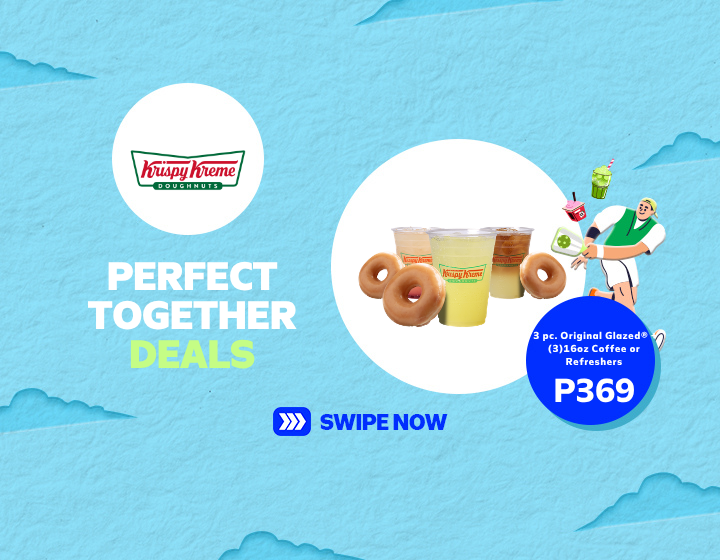 ENJOY KRISPY KREME'S PERFECT TOGETHER DEALS FOR AS LOW AS PHP 369!