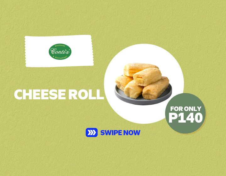 Conti's Cheese Roll Bread at P140