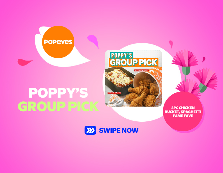 Spaghetti Platter and 8-pc Chicken Bucket on Popeyes