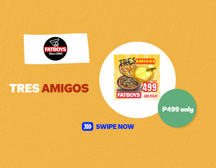 FATBOY'S PIZZA PASTA | TRES AMIGOS PIZZA FOR ONLY P499