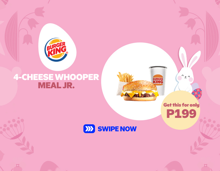 BURGER KING | 4-CHEESE WHOOPER MEAL JR.